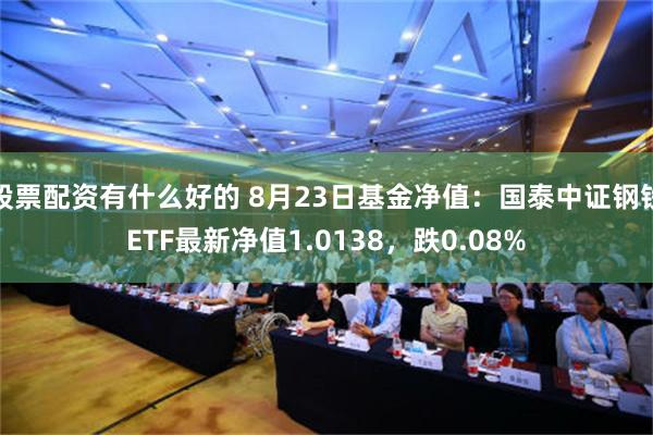 股票配资有什么好的 8月23日基金净值：国泰中证钢铁ETF最新净值1.0138，跌0.08%