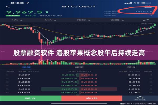 股票融资软件 港股苹果概念股午后持续走高