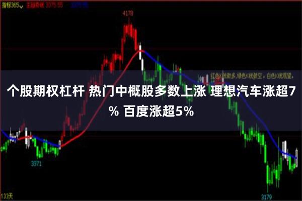 个股期权杠杆 热门中概股多数上涨 理想汽车涨超7% 百度涨超5%