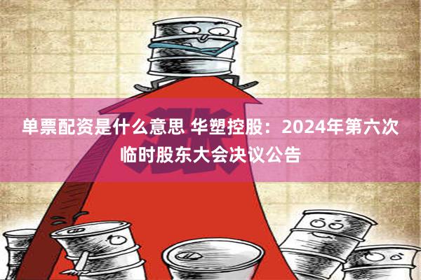 单票配资是什么意思 华塑控股：2024年第六次临时股东大会决议公告